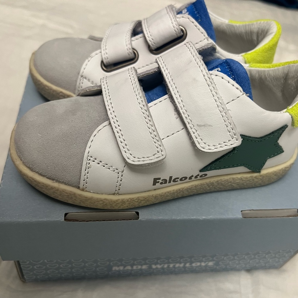 Falcotto Kids Shoes - White and Green